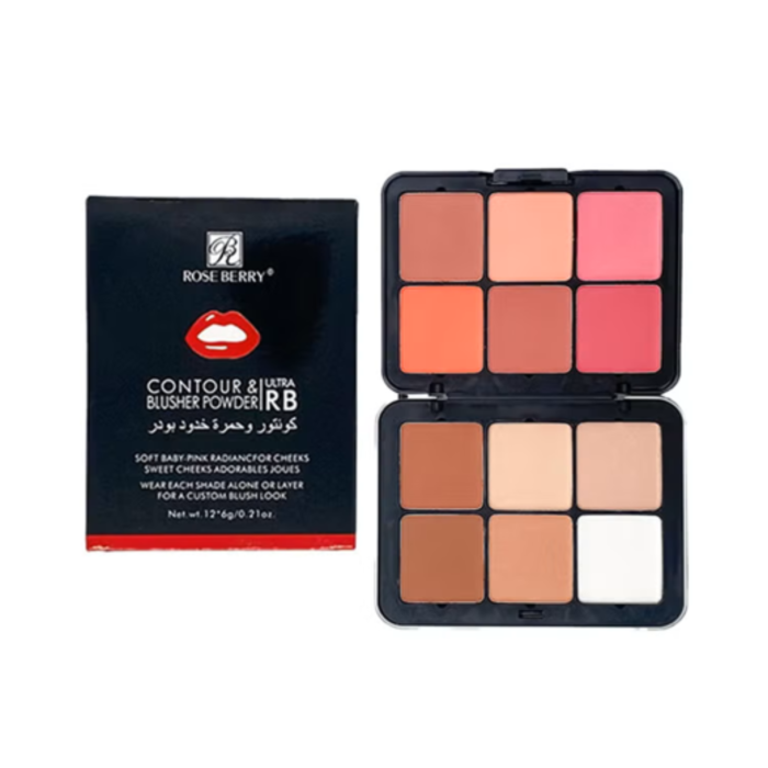 Rose Berry Concealer & Blusher Cream Multicolour Palette