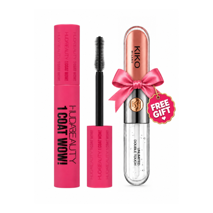 Huda Beauty 1 Coat WOW Mascara + Free Gift KIKO 103